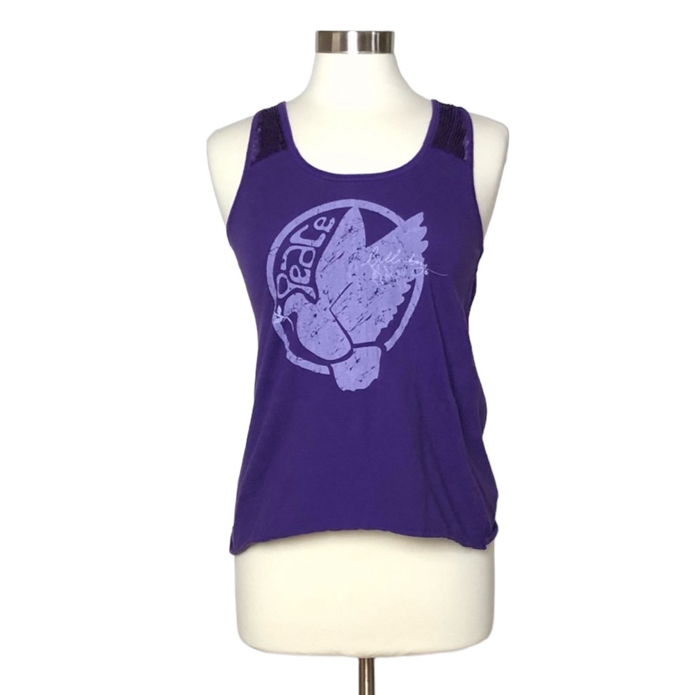 Billabong Purple Peace Dove Tank with Sequins